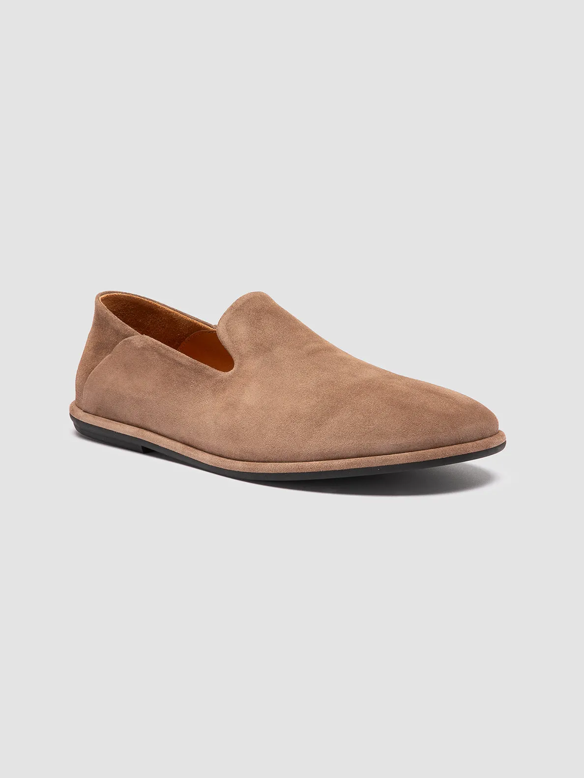 MIENNE 001 - Taupe Suede Penny Loafers