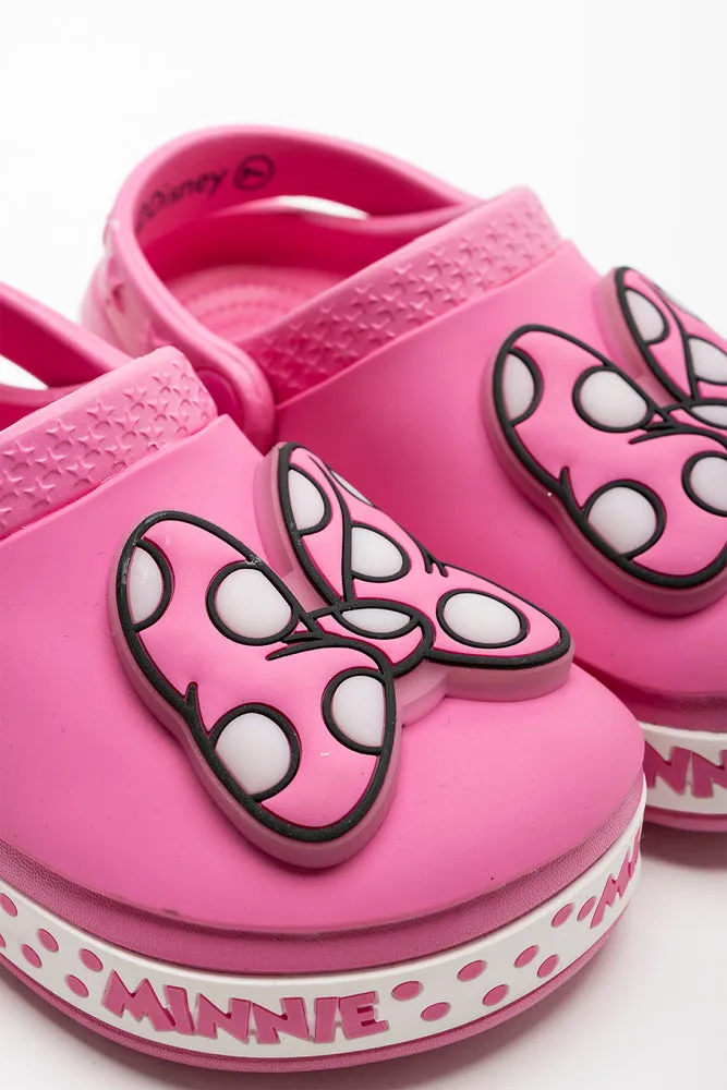 Minnie Mouse Bow Clog Pink