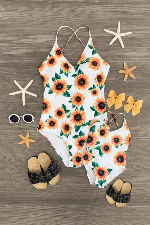 Mom & Me - Sunflower One Piece Swimsuit