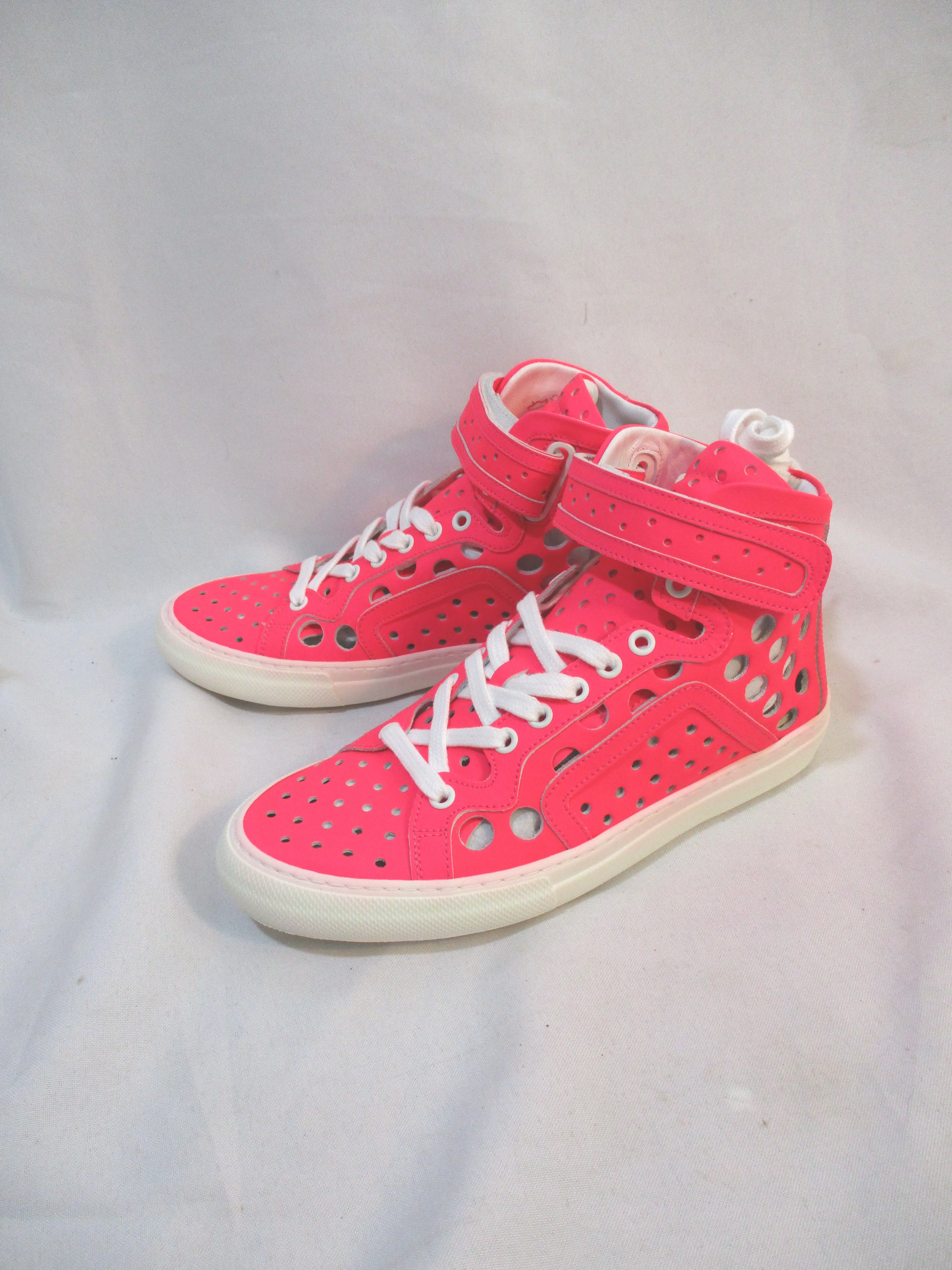 NEW PIERRE HARDY GUM CALF Sneaker TRAINER Shoe 36 NEON PINK