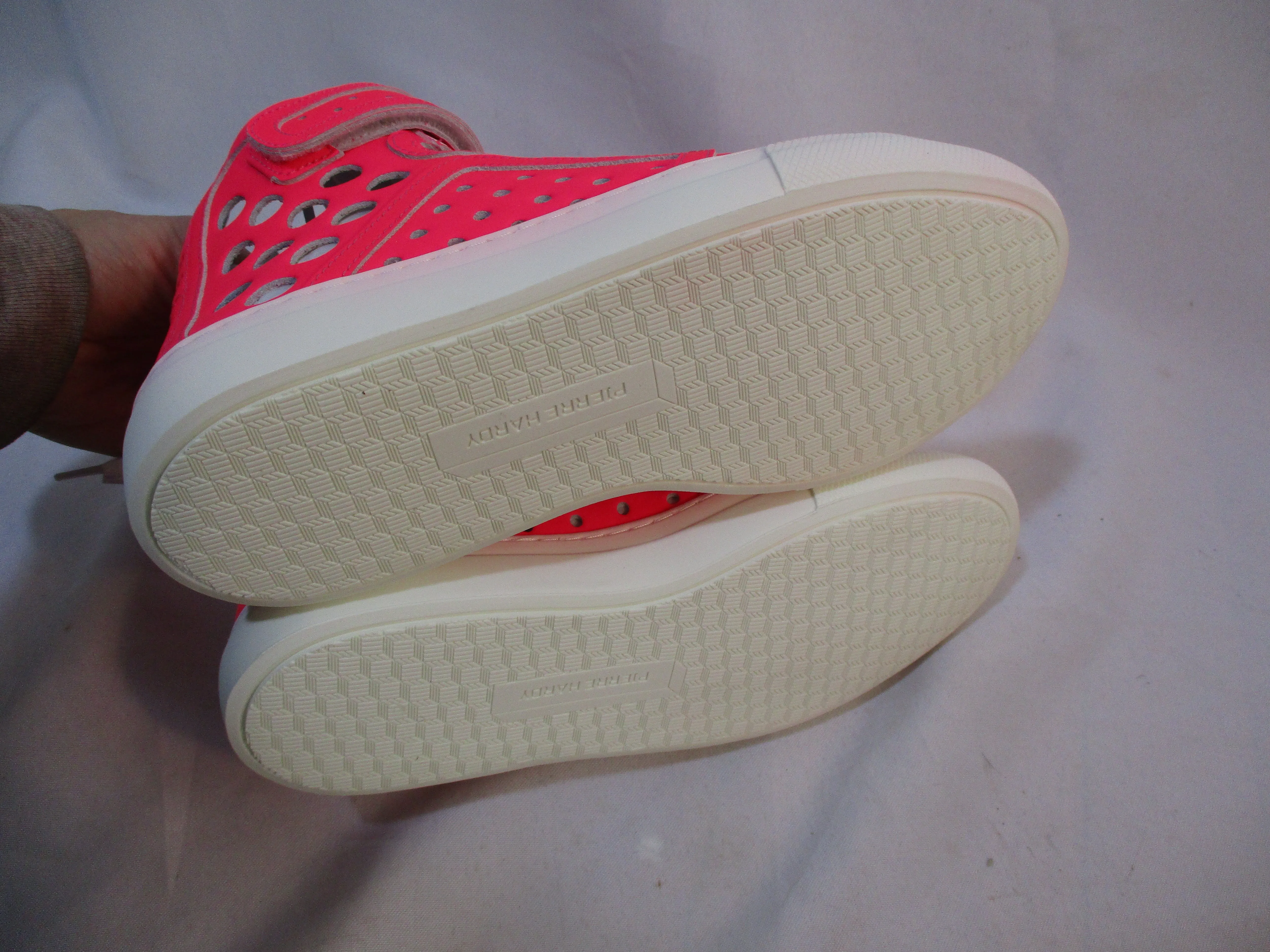 NEW PIERRE HARDY GUM CALF Sneaker TRAINER Shoe 36 NEON PINK