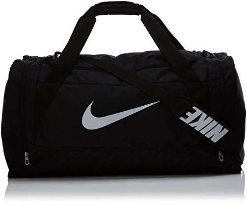 Nike Brasilia 6 Duffel Bag Black/White Size Large