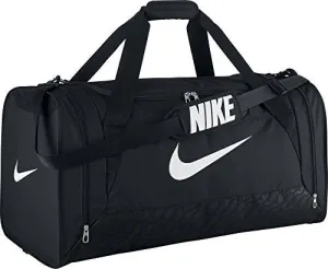 Nike Brasilia 6 Duffel Bag Black/White Size Large