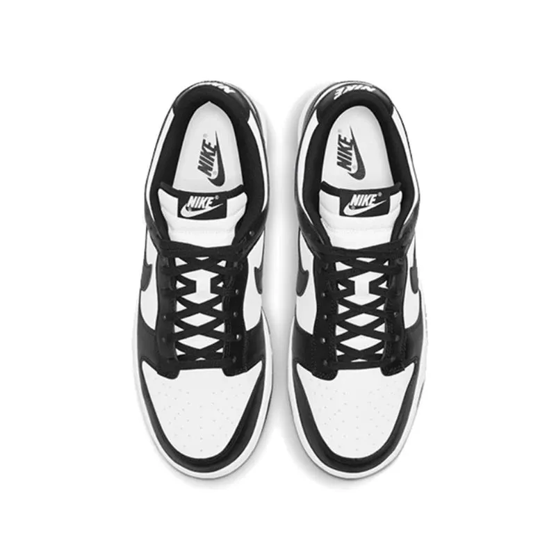 Nike Dunk Black White Panda Skateboarding Shoes - Classics for Men, Genuine Leather, Non-Slip, Comfortable SB Running Sneakers