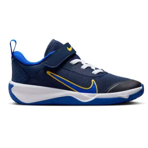 Nike Kid's Omni Multi Court Shoes - Midnight Navy / Saturn Gold / White / Hyper Royal