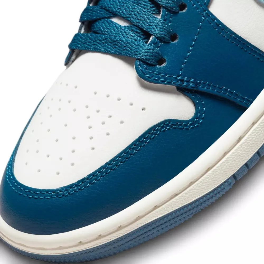 Nike Men's Air Jordan 1 Mid Shoes - French Blue / Sail / Ozone Blue