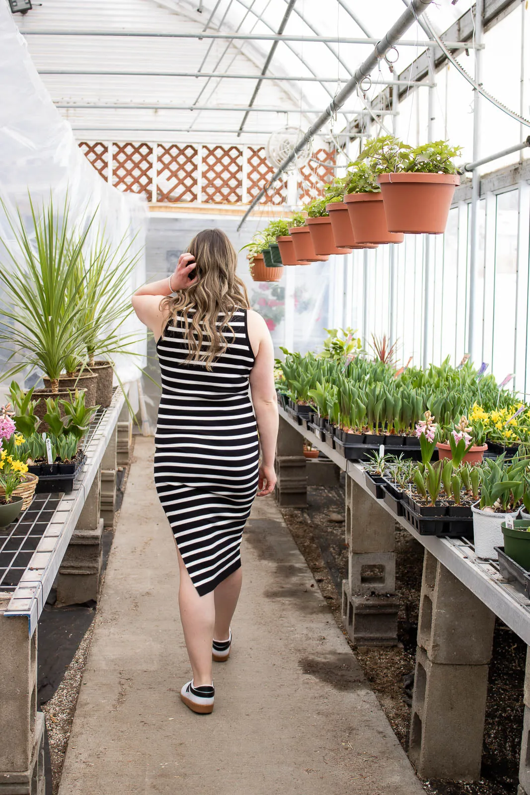 Odessa Striped Midi Dress