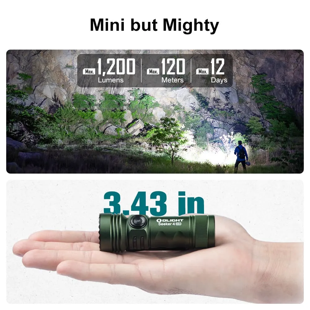 OLIGHT SEEKER 4 MINI FLASHLIGHT 1200L