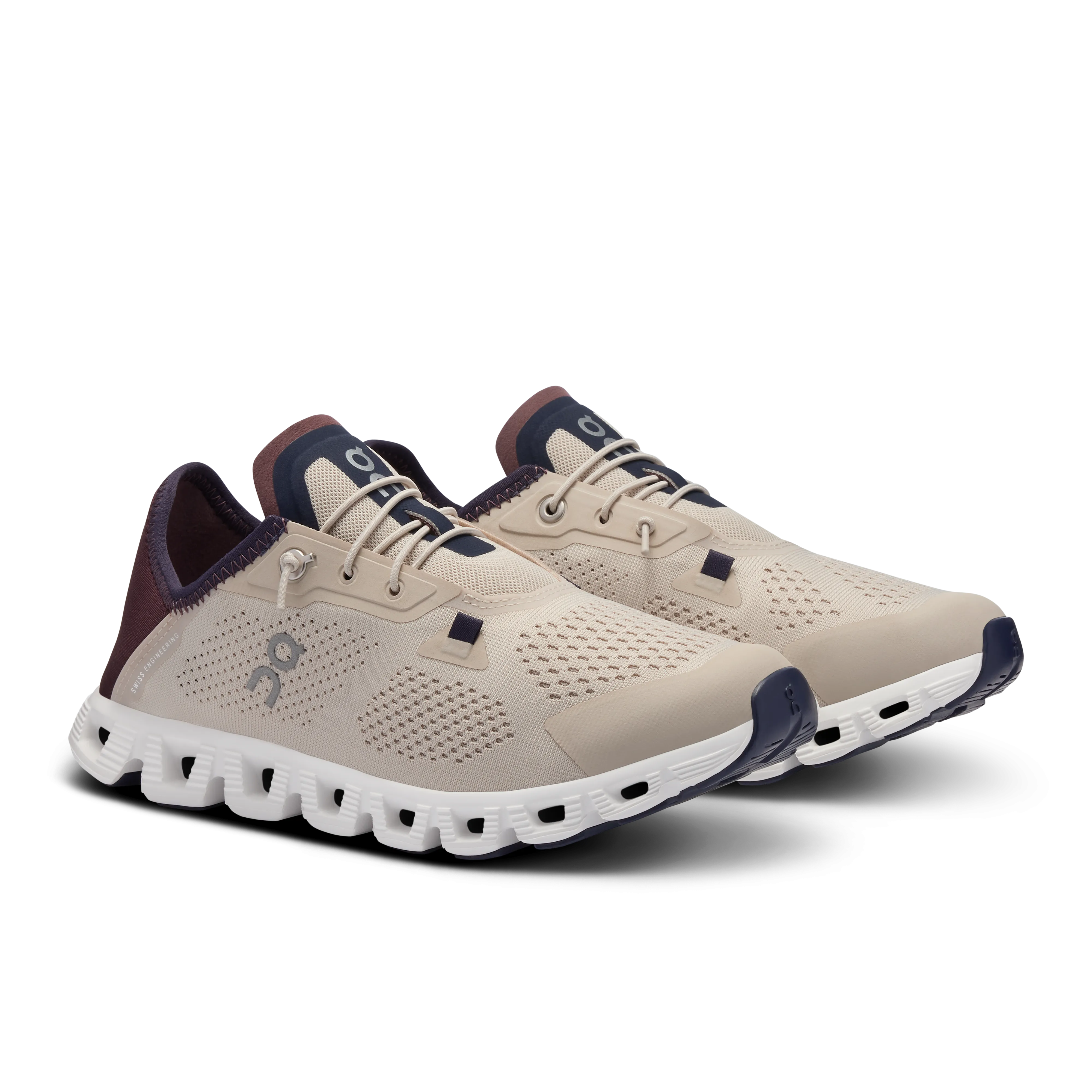 On Running Women's Cloud 5 Coast Shoes - Sand / Mulberry