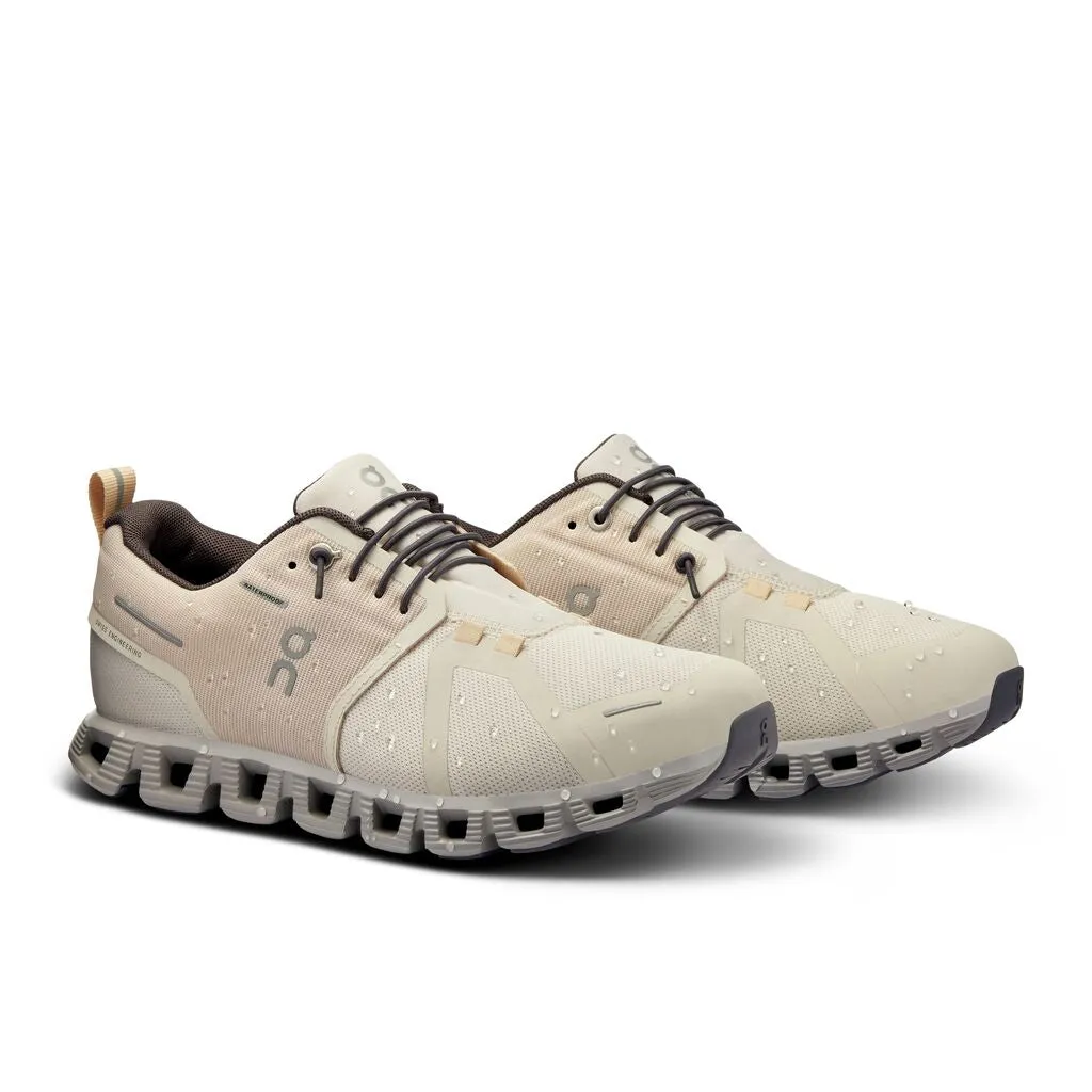 On Women's Cloud 5 Waterproof Running Shoes Pearl / Fog