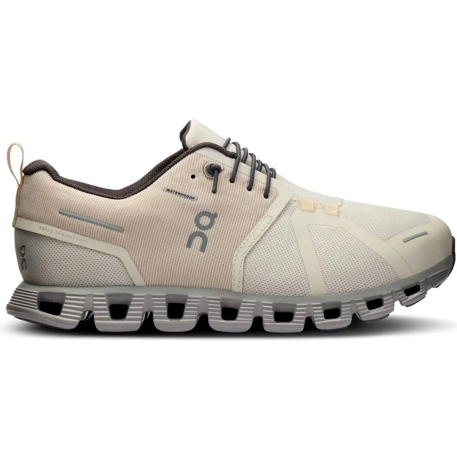 On Women's Cloud 5 Waterproof Running Shoes Pearl / Fog