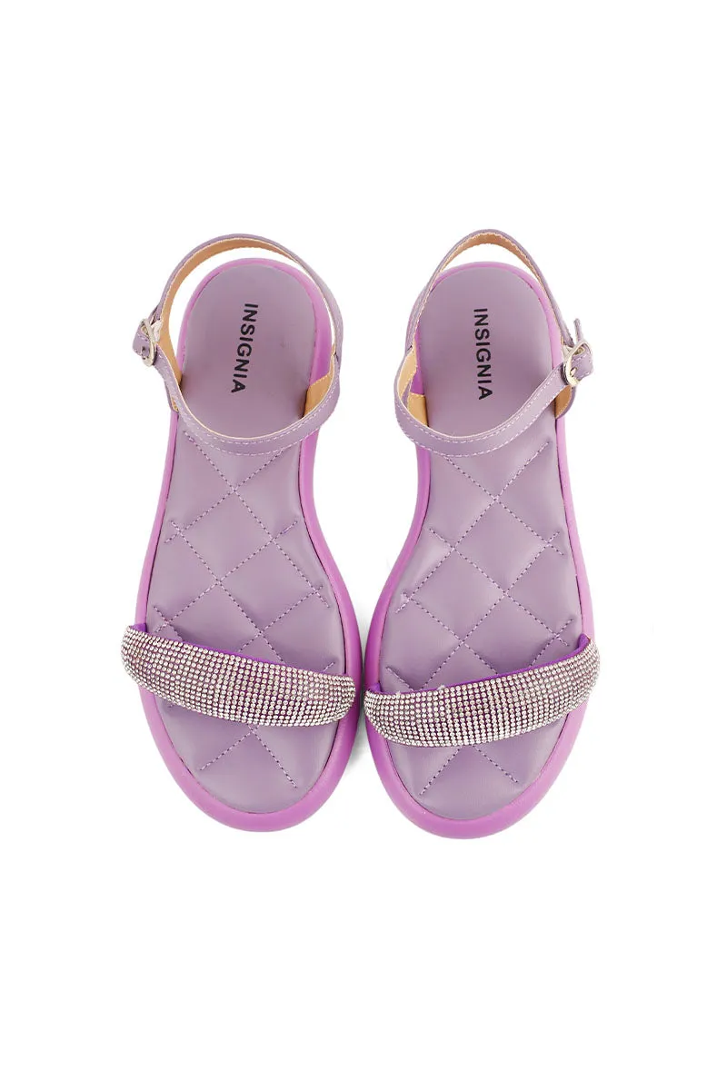 Party Wear Sandal I23689-Purple