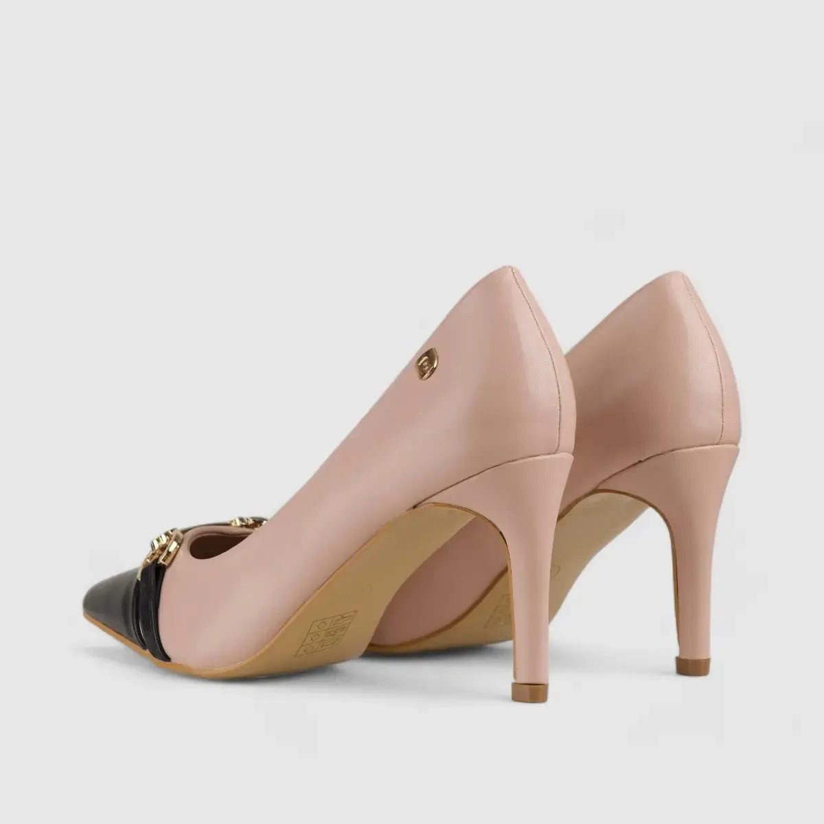 PC Dress Court Shoe Tan/Black 10605