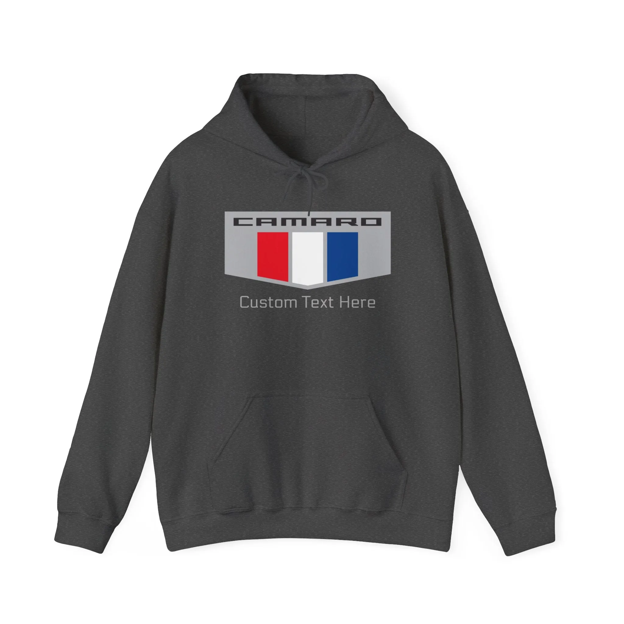 Personalized Camaro 3 Color Racing Flag Logo Unisex Fleece Hoodie