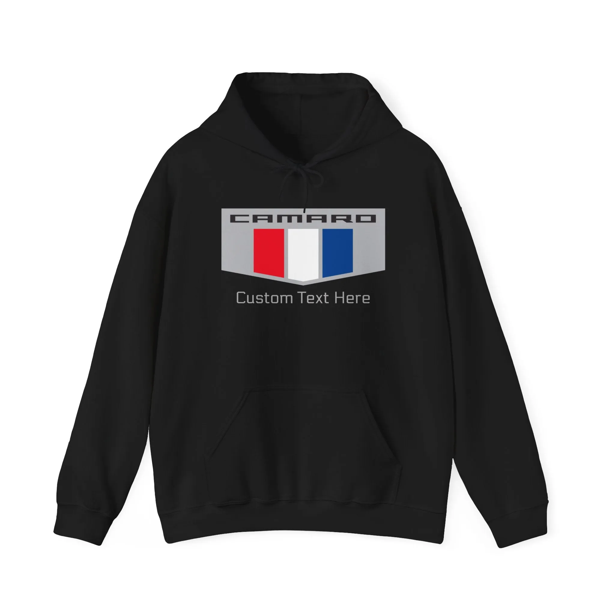 Personalized Camaro 3 Color Racing Flag Logo Unisex Fleece Hoodie