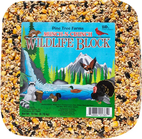 Pine Tree Farms Munch-N-Crunch Wildlife Block 15 lb.