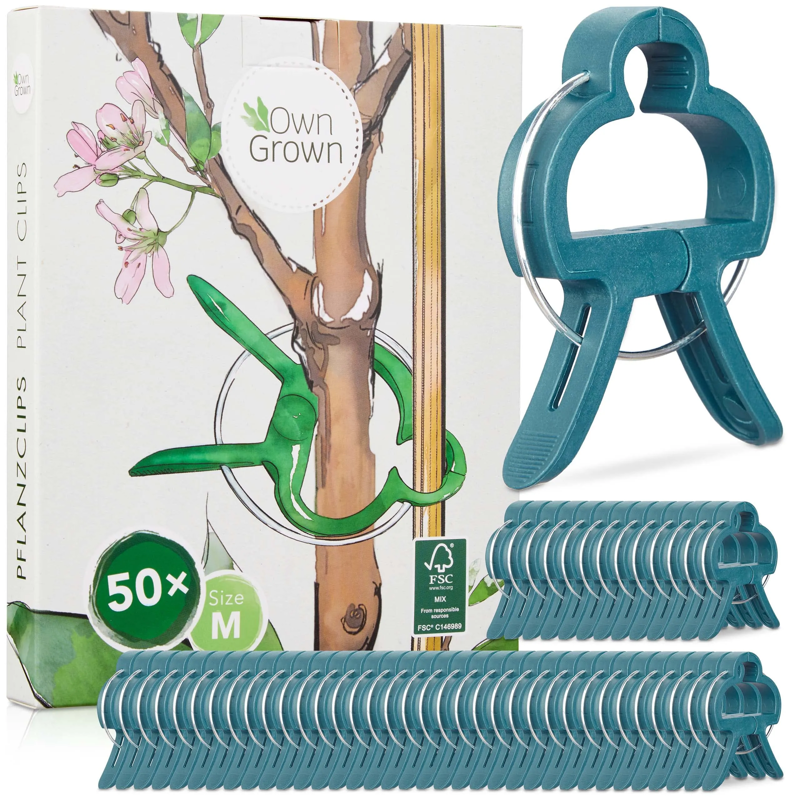 Plant Clips: 20x Plant Support Clips Size L  Climbing Plant Support For Climbing