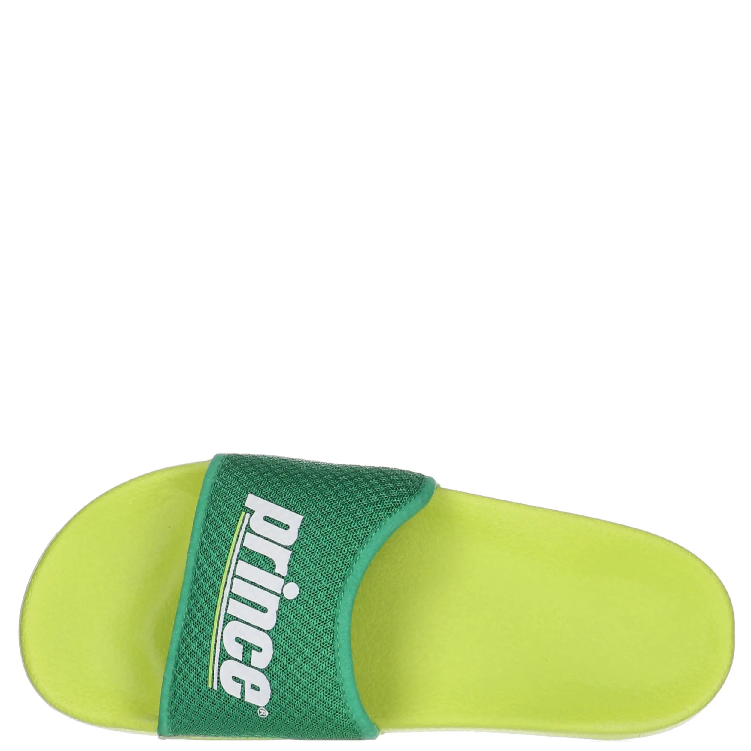 Prince Womens Prism Slides - GREEN/NEON LIME