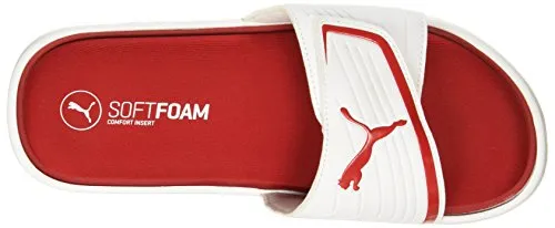 Puma Unisex Adult Starcat Sfoam Barbados Cherry-White Slide-8 Kids UK (36246301)