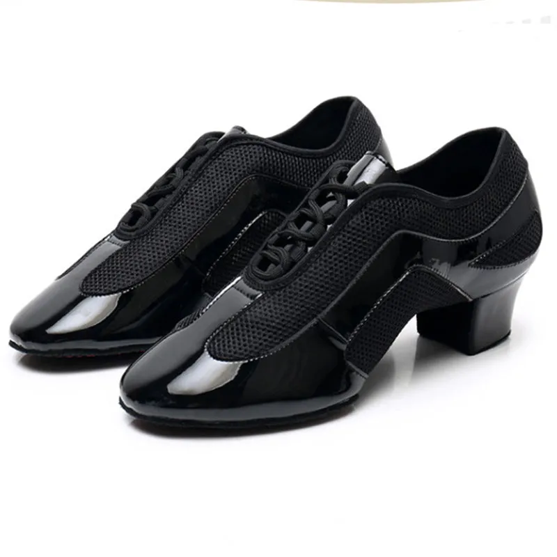 QCWD Women's Microfiber Leather 3.5cm Heels Ballroom Dance ShoesTeaching & Practice Shoes