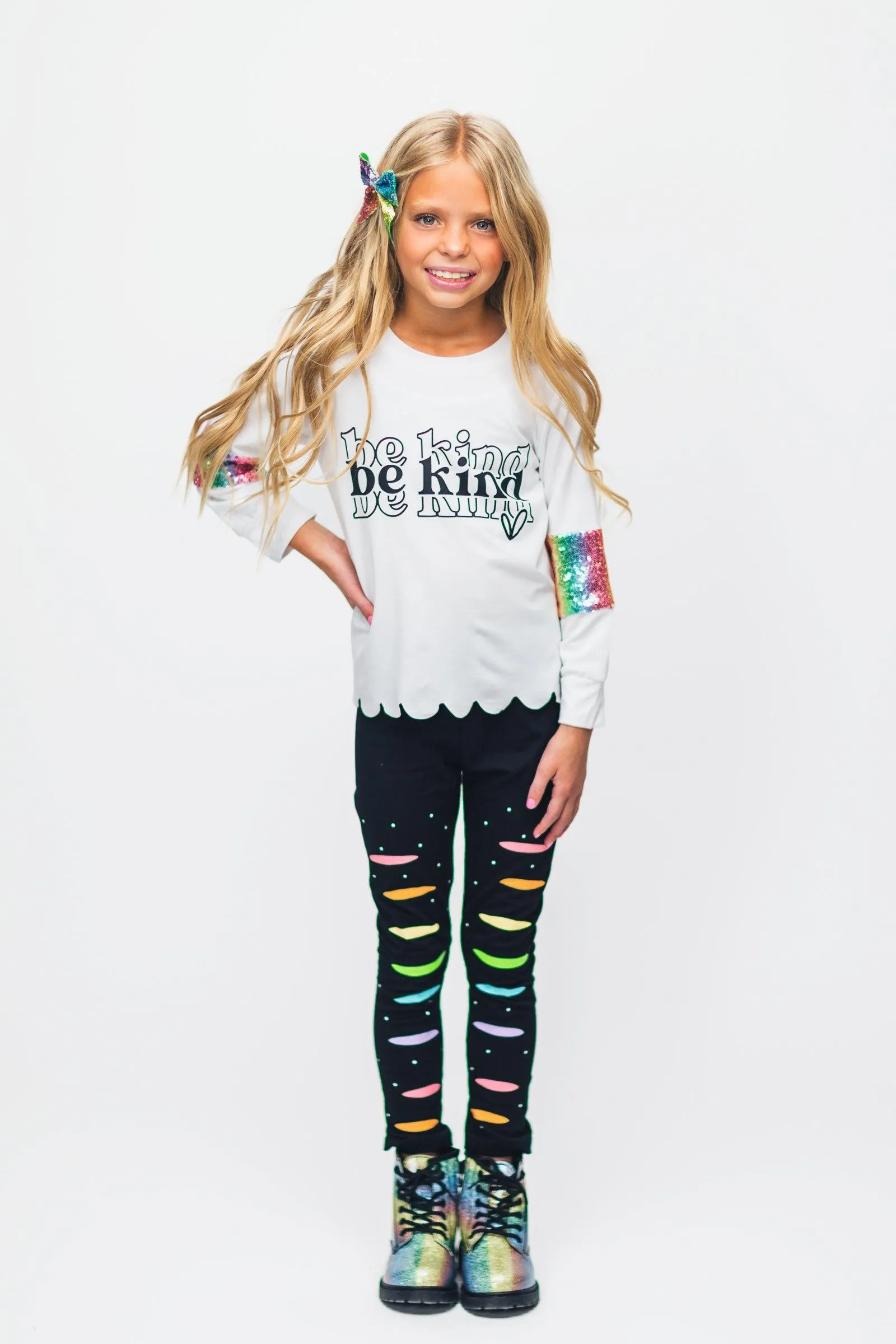 "Be Kind" Rainbow Legging Set