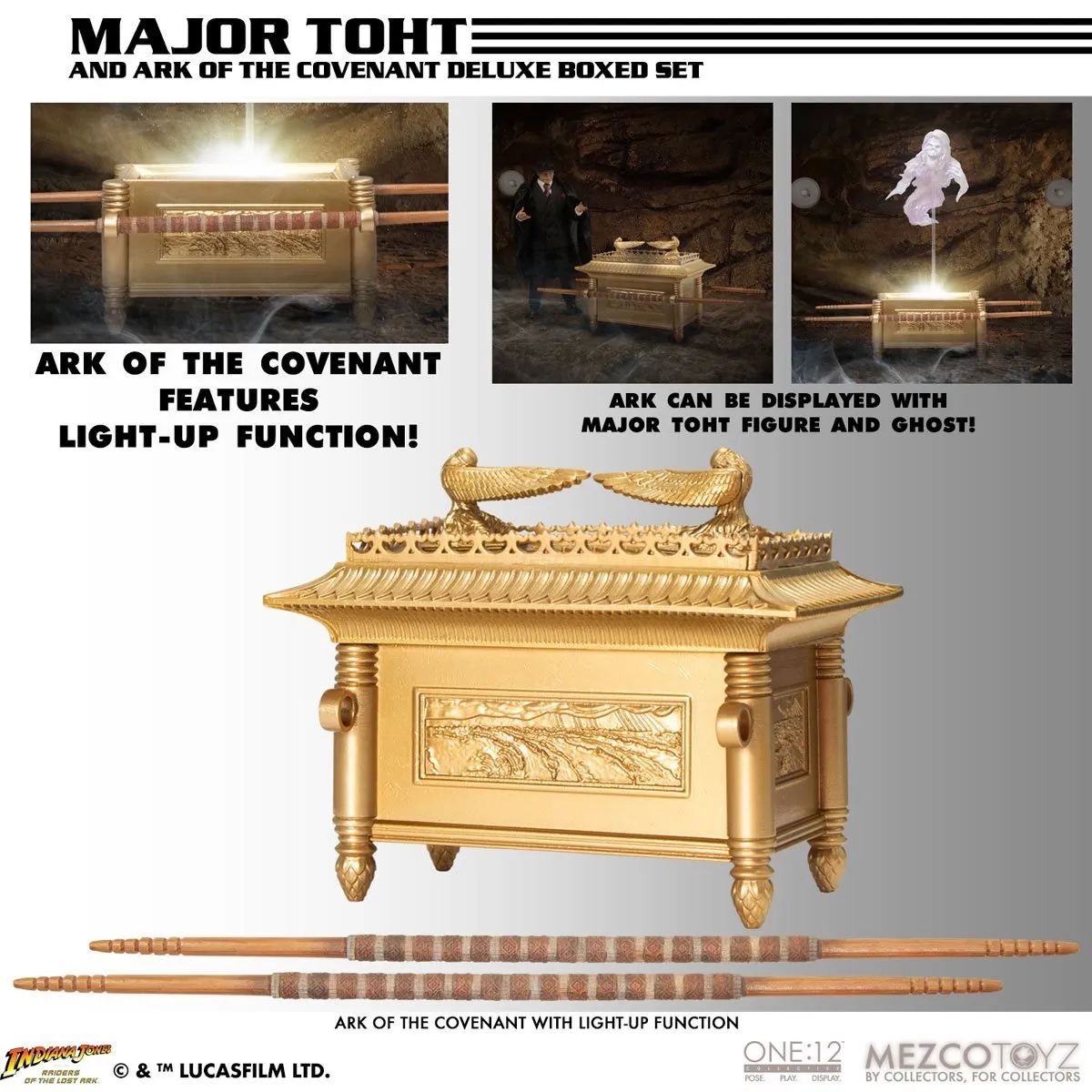 Raiders of the Lost Ark Mezco One:12 Collective Major Arnold Toht Deluxe Boxed Set