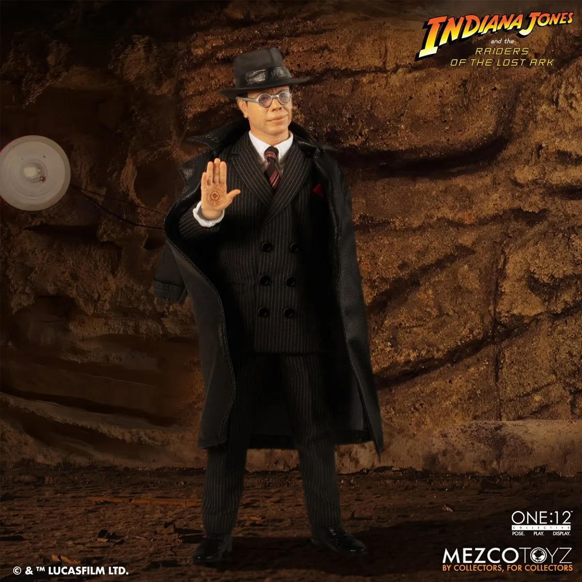 Raiders of the Lost Ark Mezco One:12 Collective Major Arnold Toht Deluxe Boxed Set