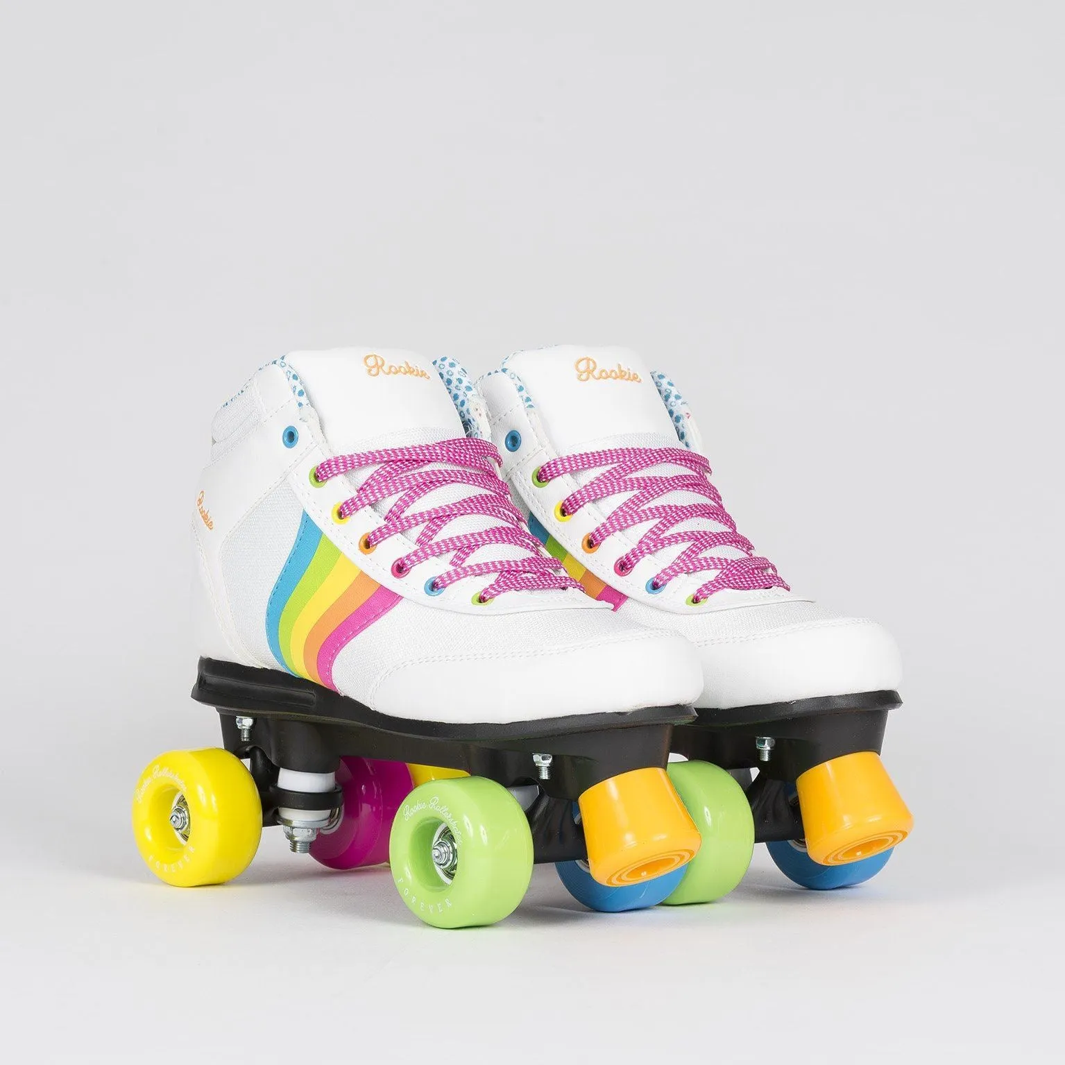 Rookie Forever Rainbow Quad Skates White/Multi