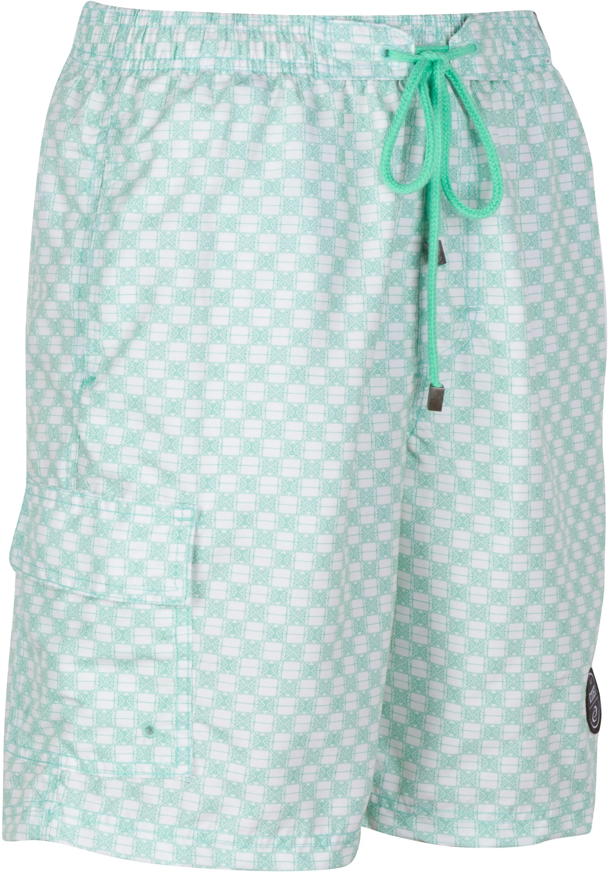 Sakkas Luca Checkered Patch Pocket Swim Trunk/Boardshort