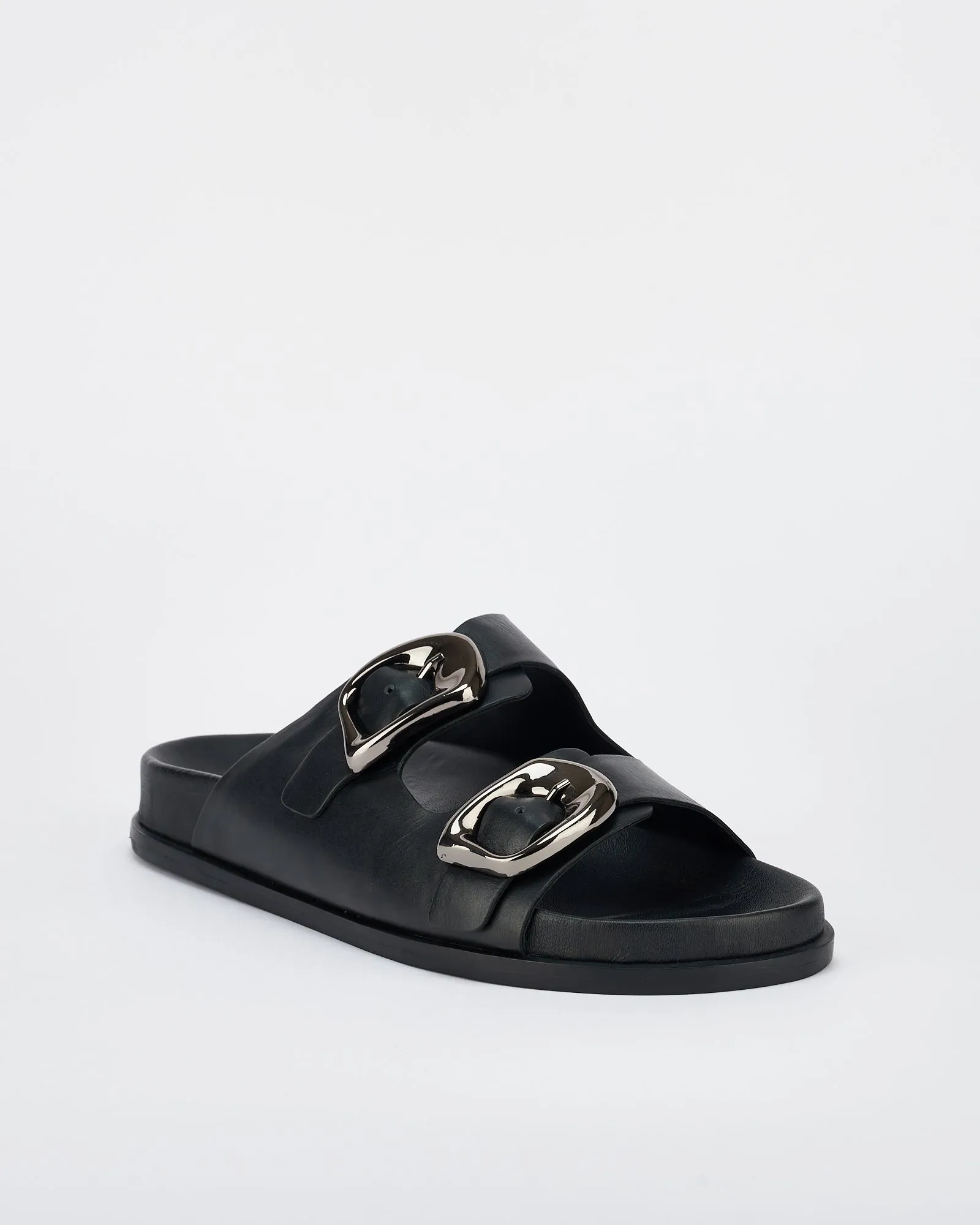 San Jose Footbed Black/Silver