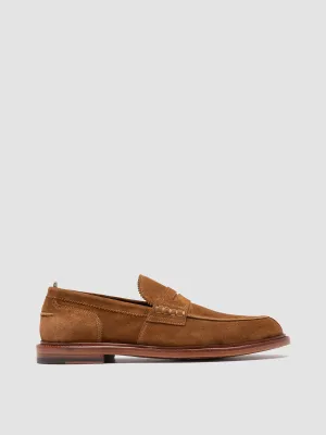 SAX 001 - Brown Suede Penny Loafers