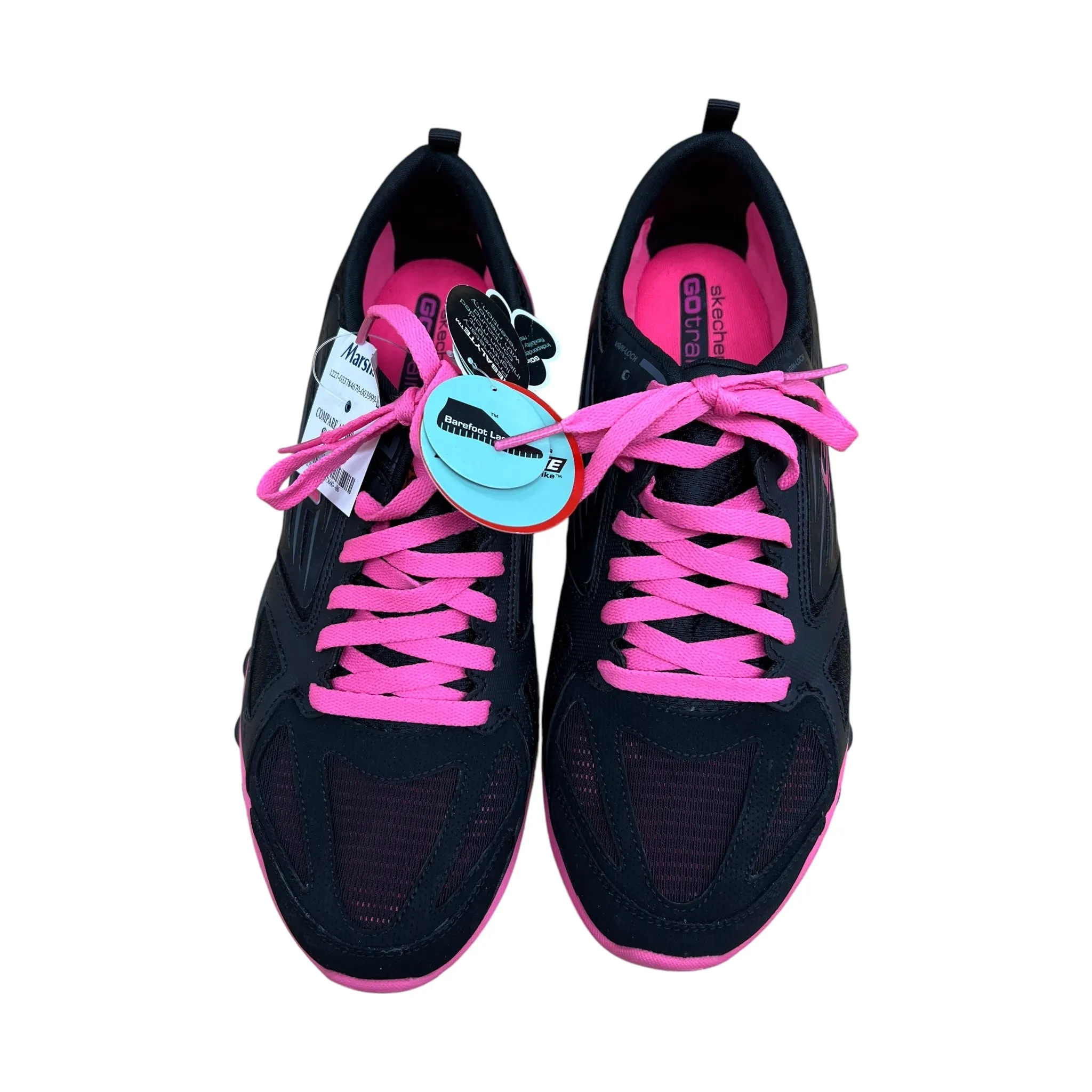 Shoes Athletic By Skechers In Black & Pink, Size:9.5