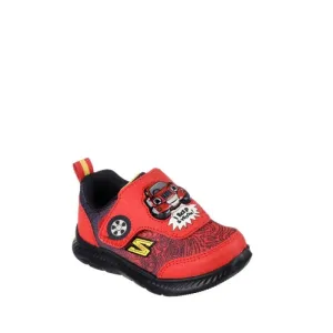 Skechers Toddlers Boys Comfy Flex 2.0 Sound Buddies Red Black Car