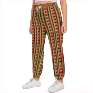 Striped Galore Women's Drawstring Sports Pants Voluptuous ( ) Plus Size