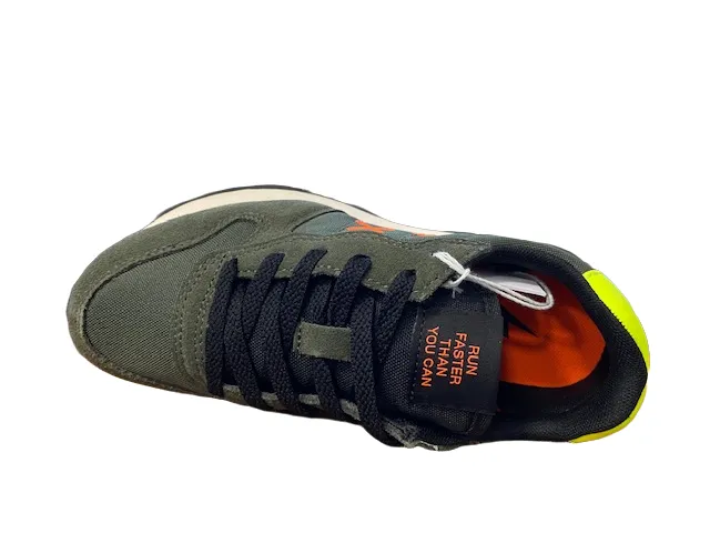 Sun68 sneakers da ragazzo Tom Fluo Z42302T 74 militare scuro