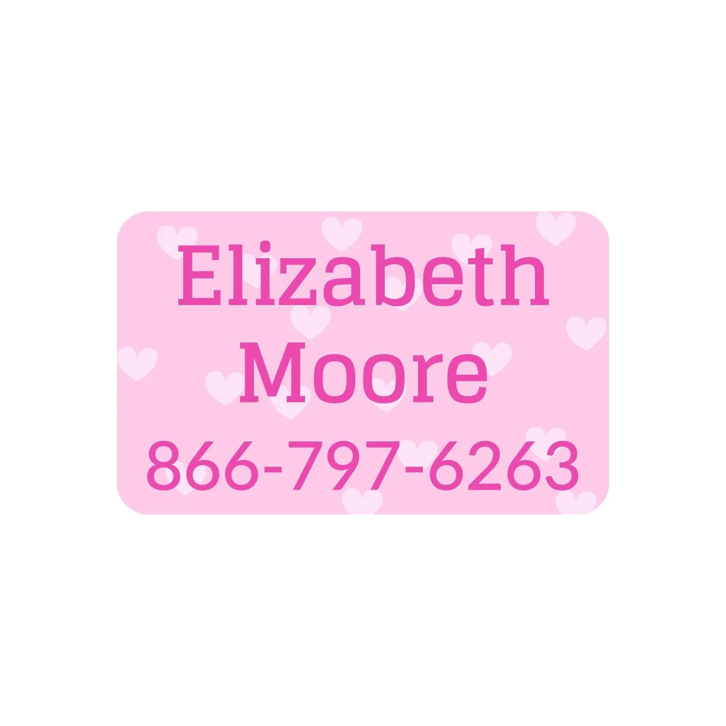 Sweetheart Iron-On Clothing Labels