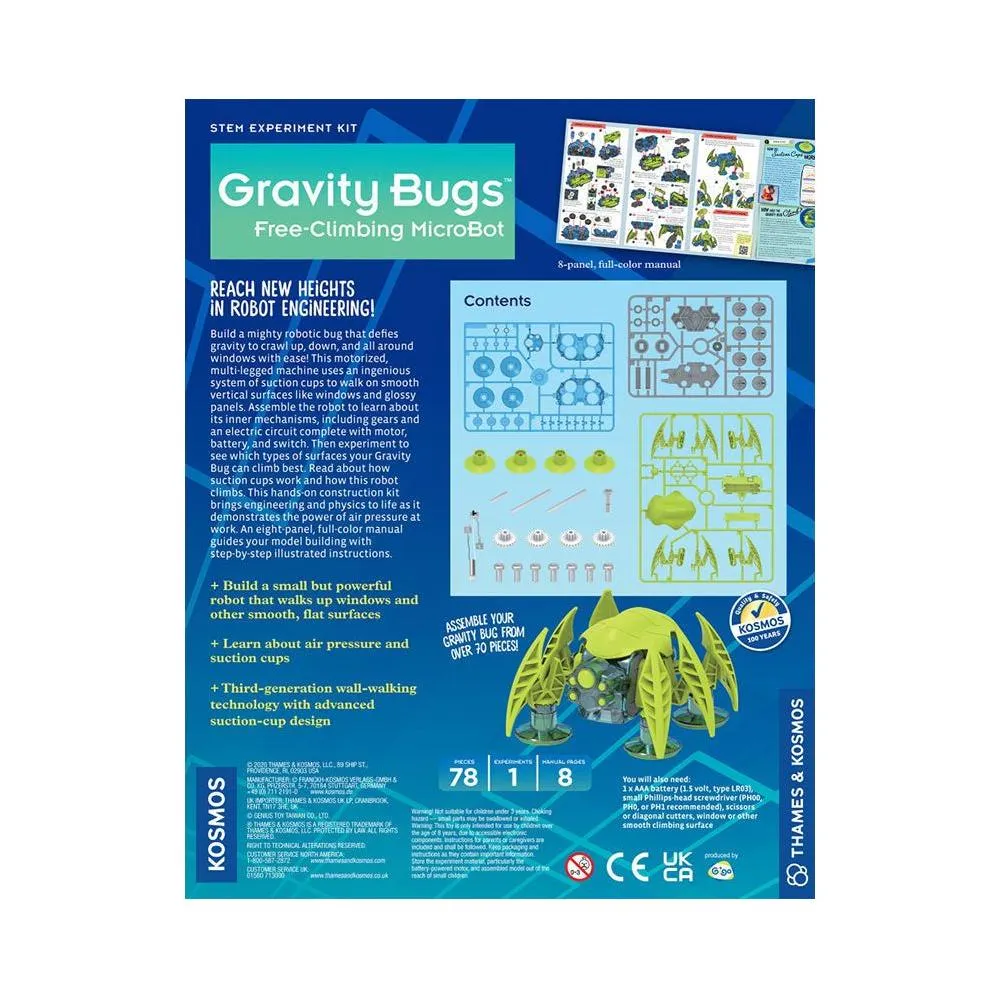 Thames & Kosmos Gravity Bugs Free Climbing MicroBot