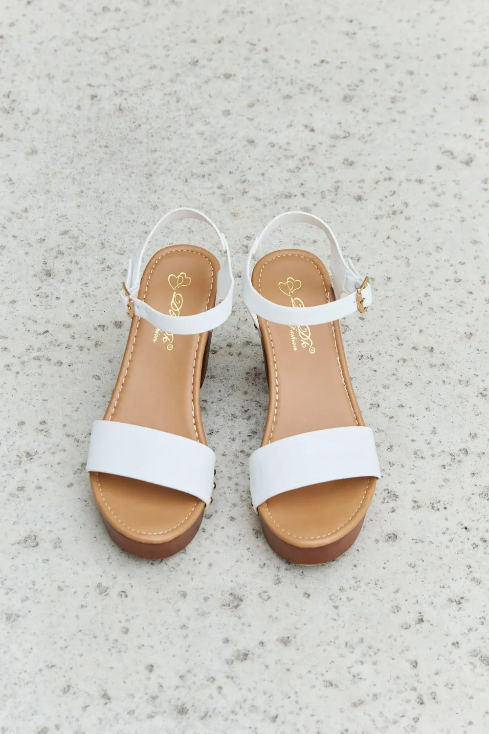 Time After Time Wooden Platform Sandals | DDK