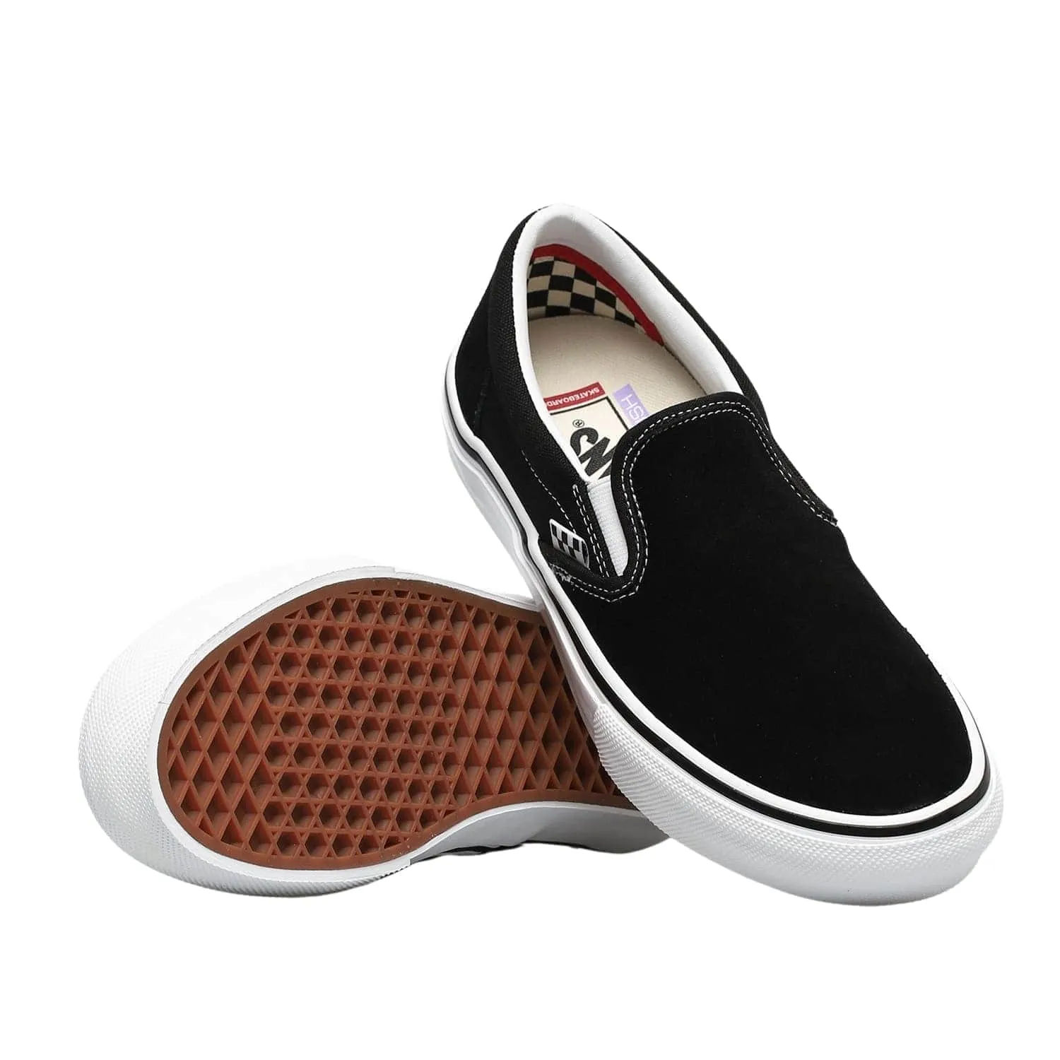 Vans Skate Slip On Skate Shoes - Black/White