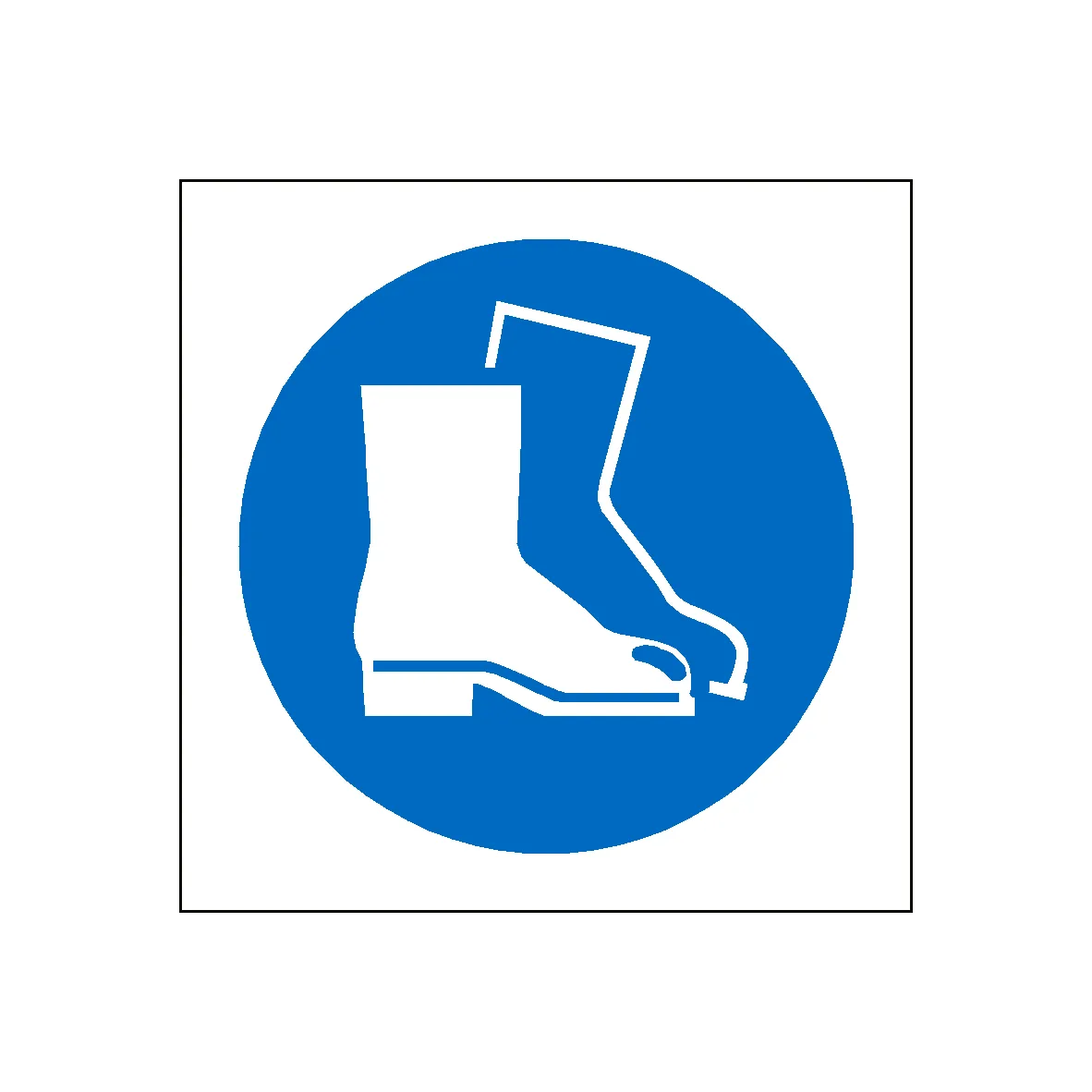 Wear Safety Footwear Symbol Label