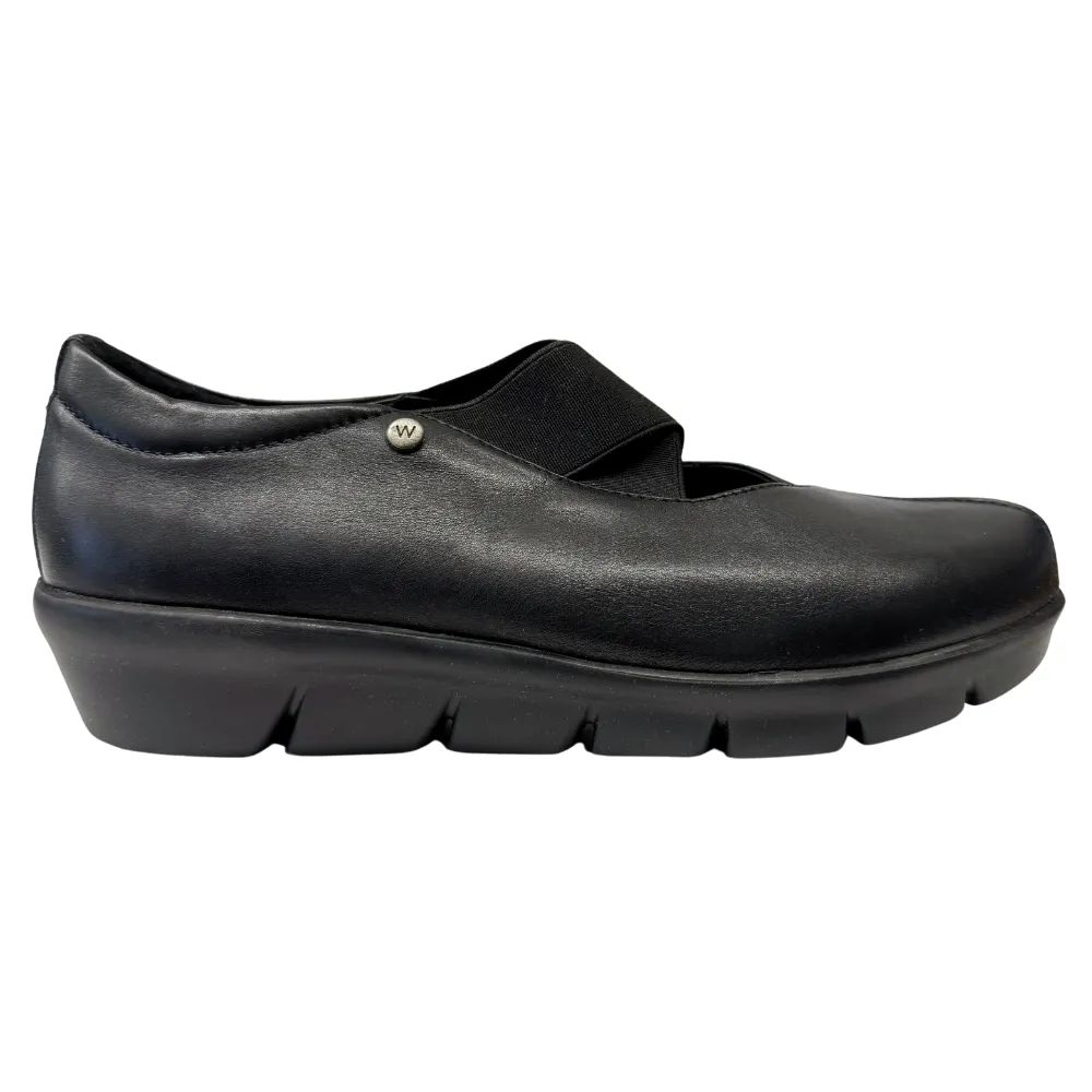 Wolky Cursa Mighty Black Leather Shoe (Women's)