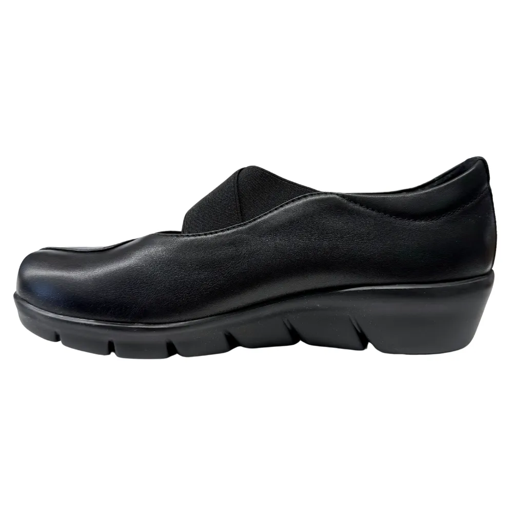 Wolky Cursa Mighty Black Leather Shoe (Women's)