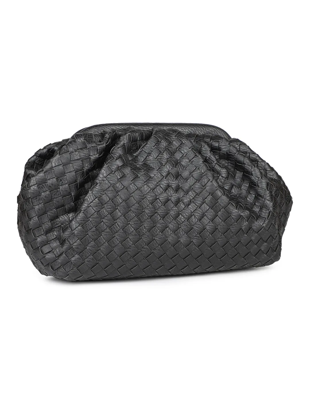 Women Black Animal Textured Solid Sling Bag