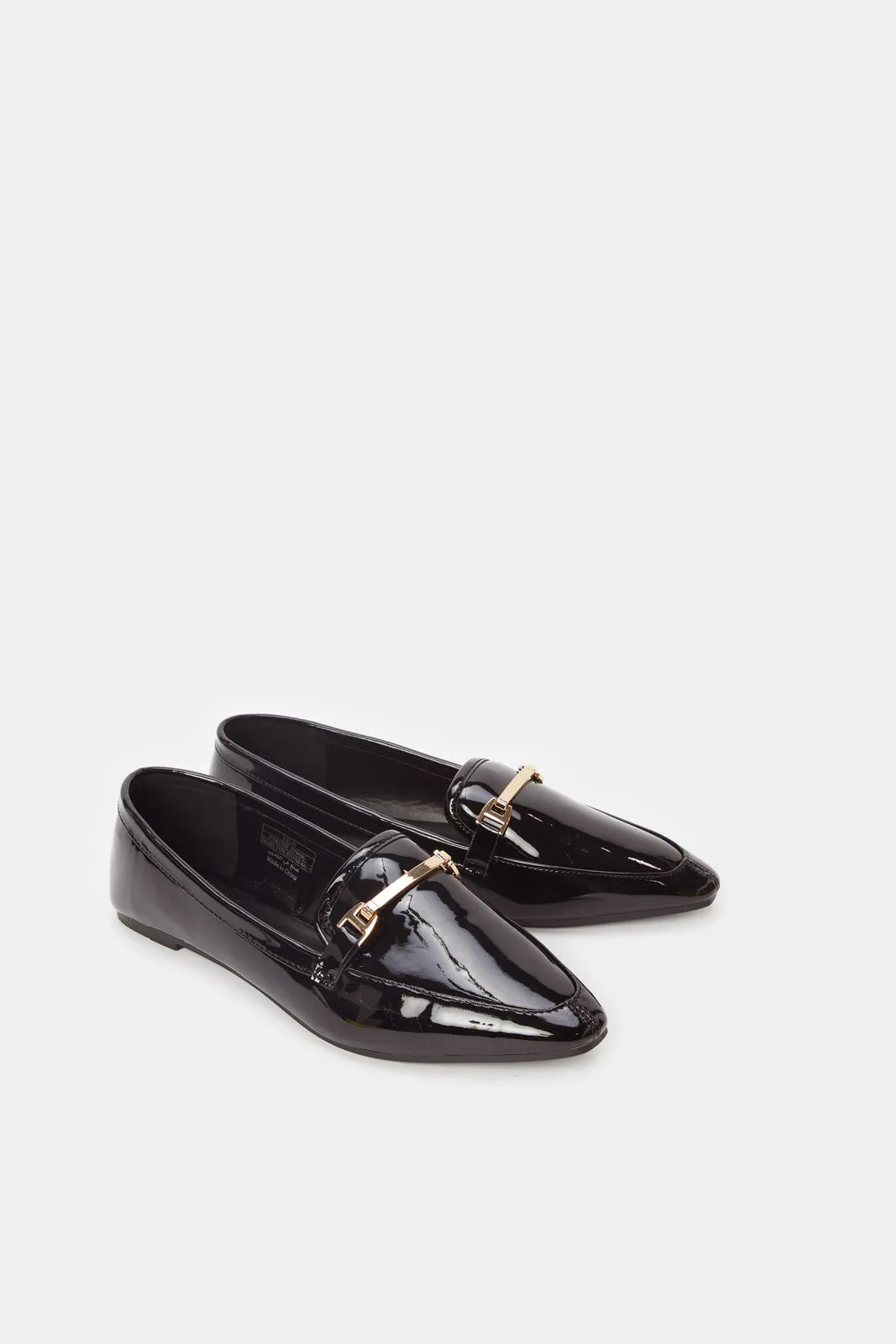 Women Black Patent Loafer