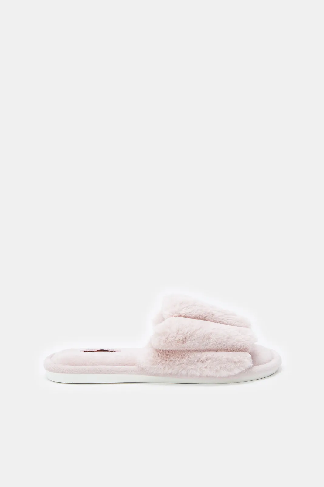 Women Pink Fluffy Slipper