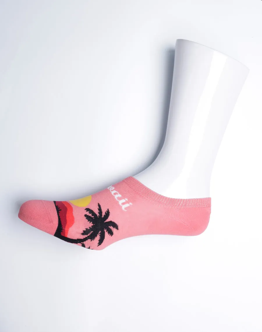 Women's Hawaii Palm Tropical No Show Socks