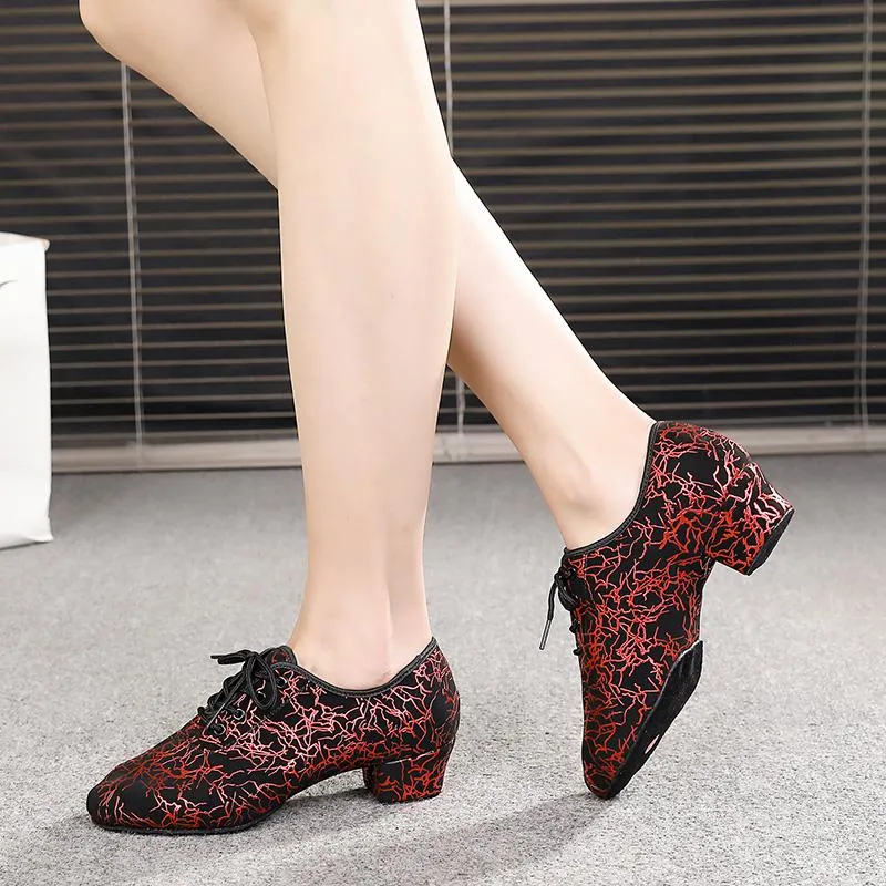 Women's  Leatherette 3.5cm Heels Teaching & Practice Shoes Ballroom Dance Shoes