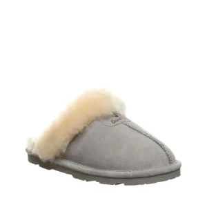 Women's Shoes Bearpaw LOKI II Scuff Suede Slippers 671W GREY FOG