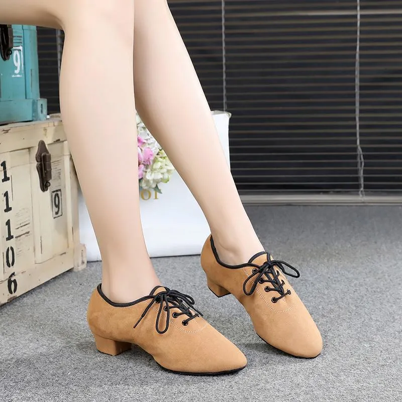 Women's  Suede 3.5cm Heels Teaching & Practice Shoes Ballroom Dance Shoes